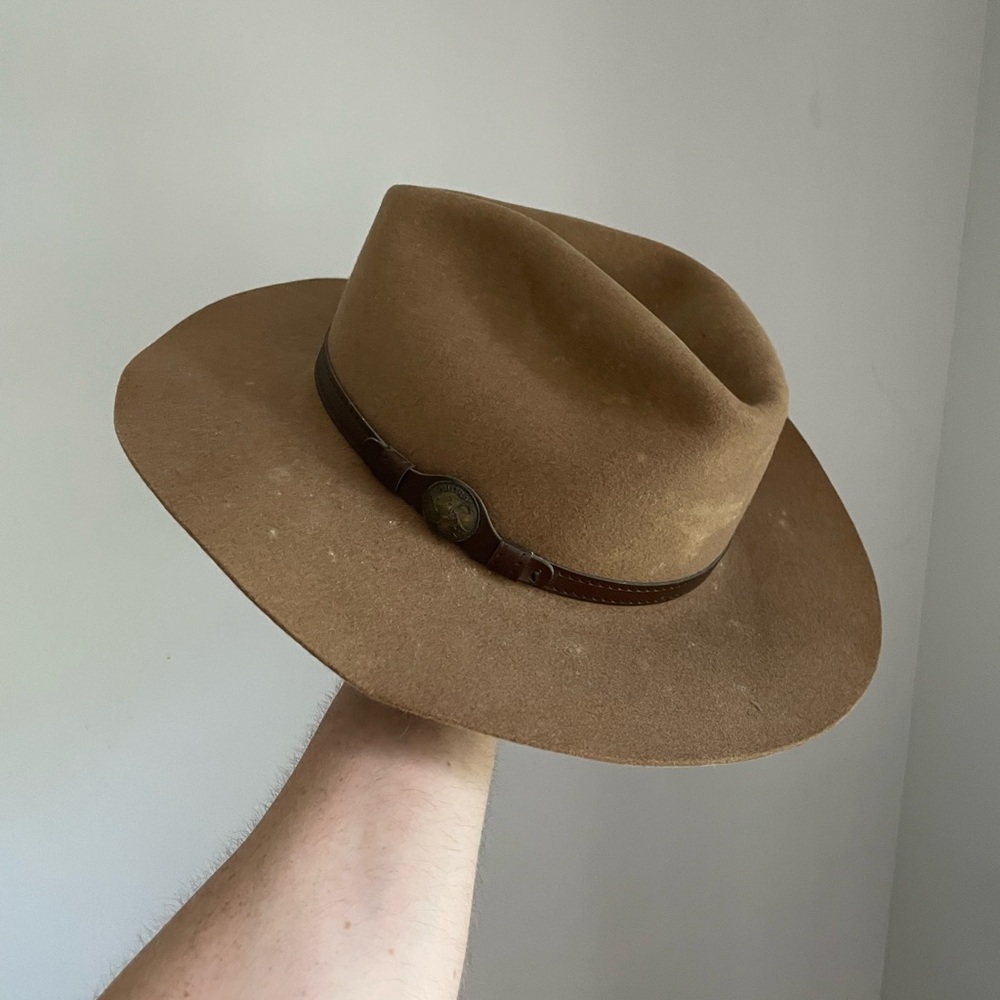 Akubra Boomerang Tan Fur Felt Hat